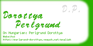 dorottya perlgrund business card